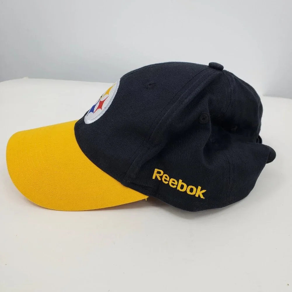 Reebok NFL Pittsburgh Steelers Black and Yellow Baseball‎ Cap Hat